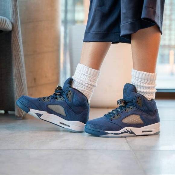 Men's Air Jordan 5 Retro SE 'Midnight Navy' - Picture 2 of 16